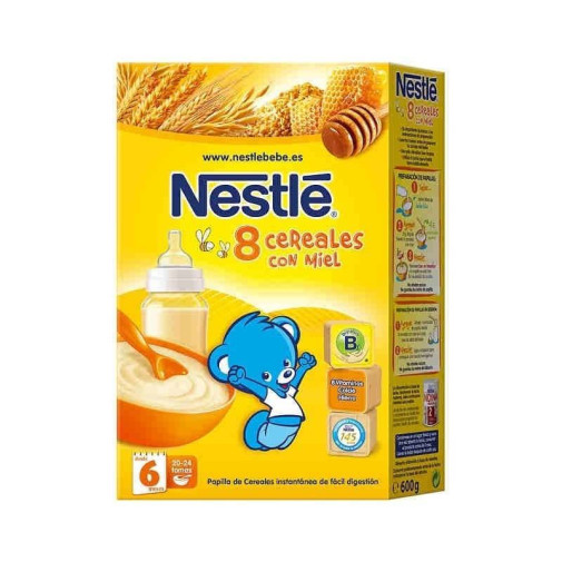 Nestle 8 Cereales Miel 475 G.