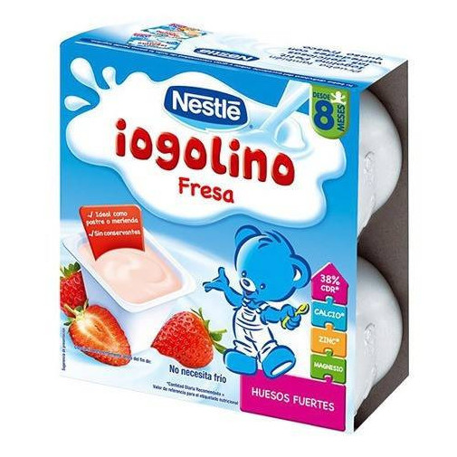 Yogolino Fresa 4 Tarrinas X 100 Gr