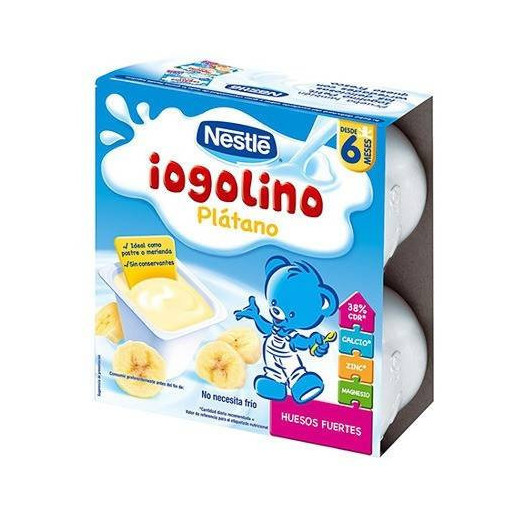 Yogolino Platano 4 Tarrinas X 100 Gr