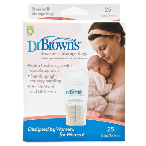 Bolsas Para Almacenar Leche Materna Dr. Brown'S 25Uds