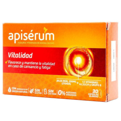 Apiserum Vitalidad 30 Caps Blandas