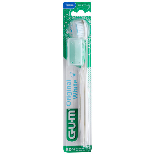 Cepillo De Dientes Gum Original White Medio