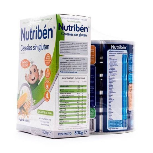 Continuación Pro Leche De Fórmula 800Gr + Papilla De Cereales Sin Gluten 300Gr Nutribén