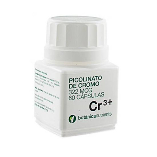 Picolinato De Cromo 322 Mcg 60 Cápsulas Botanicapharma