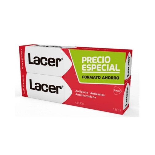 Lacer Pasta Dentifrica Duplo 2X125Ml