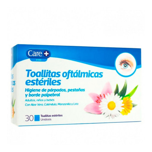 Care+ Toallitas Oftámicas Estériles Stada 30 Unidades