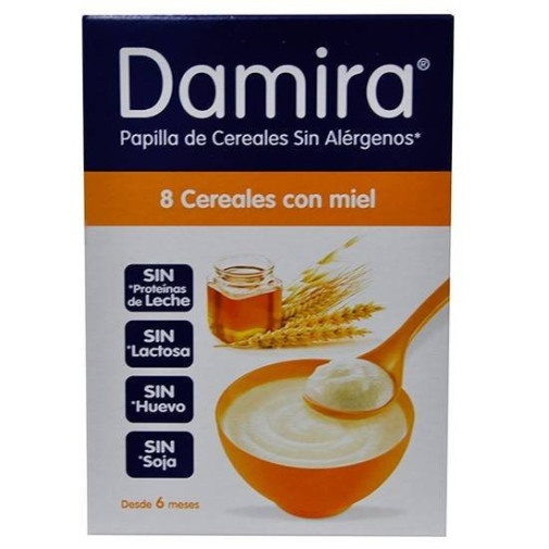 Damira Papilla Multicereales Miel 600 G