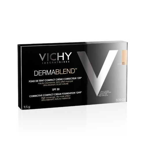 Vichy Dermablend Fondo De Maquillaje 15 Crema Compacta Correctora 12 Horas 9,5 G