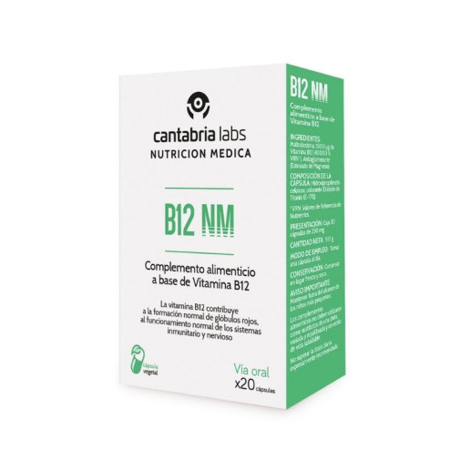 Nm B12 20 Cápsulas Nutricion Medica