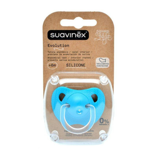 Chupete Suavinex Evolution Silicona 6M+