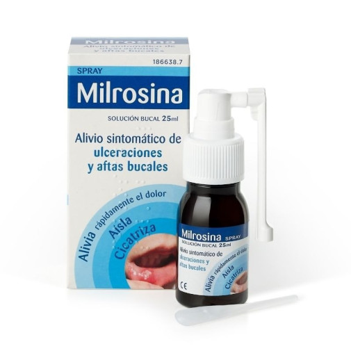 Milrosina Spray Solucion Bucal 25Ml