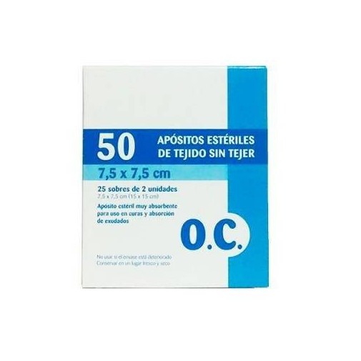 Compresa Sin Tejidos 50 Unidades 7,5 X 7,5 Cm O.C.
