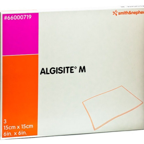 Algisite M 15 X 15 Cm 3 Unidades Smith Nephew
