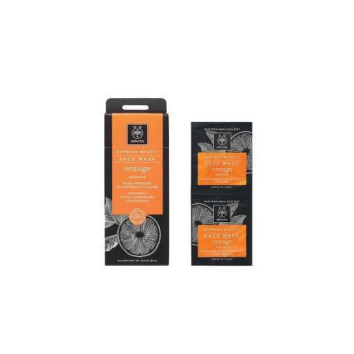 Apivita Express Beauty Mascarilla Naranja Iluminadora 2X8Ml