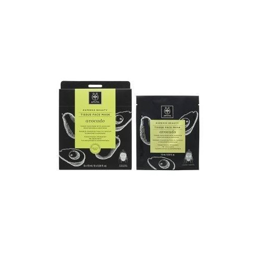 Apivita Express Beauty Mascarilla Tissue Aguacate 15Ml