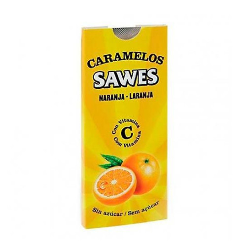Caramelos Sawes Naranja Sin Azucar Blister 8 Unidades