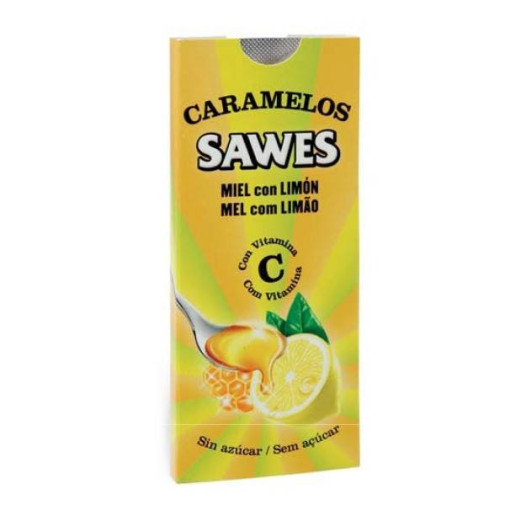 Caramelos Sawes Miel Limon Sin Azucar Blisters 8 Unidades