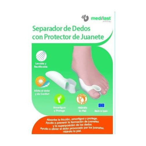 Separador De Dedos Medilast Con Protector De Juanete