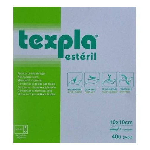 Apositos Tela 10 X 10 40 Unidades Texpla