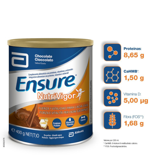 Ensure Nutrivigor Polvo Chocolate 400 G