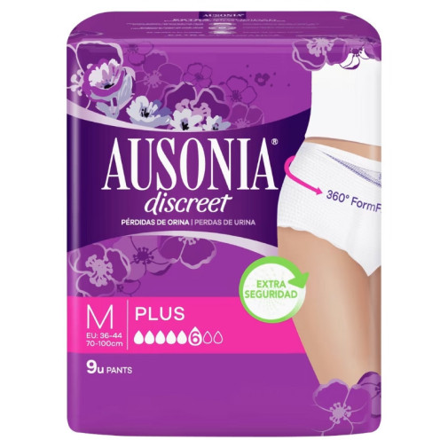 Ausonia Discreet Pants Plus T.M 9 Uds
