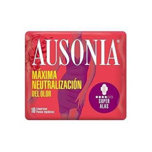 Compresa Ausonia Super Con Alas 10 Unidades