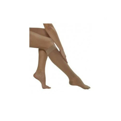 Media Medilast Corta Con Puntera Beig Talla Mediana