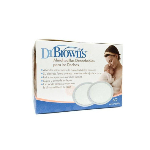 Dr. Brown´S Discos Absorbentes 60 Uds