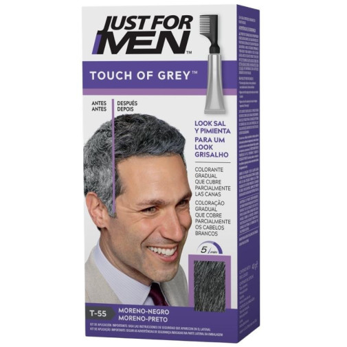 Touch Of Grey Gel Colorante Moreno Negr