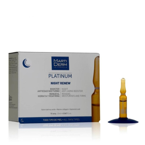 Ampollas Platinum Night Renew 10Ud Martiderm