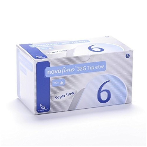 Novofine 32 G 6 Mm 100 Agujas Novo De Novo Nordisk