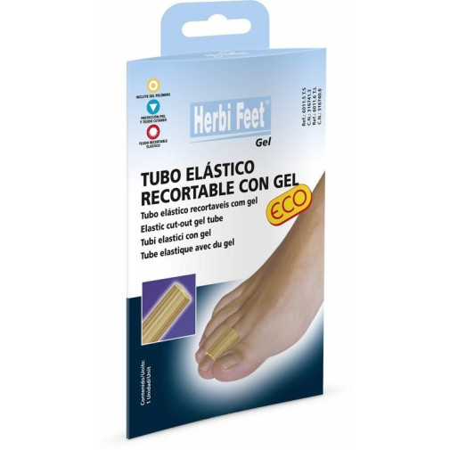 Tubo Elastico Recortable De Gel Talla S 15 Cm Herbifeet