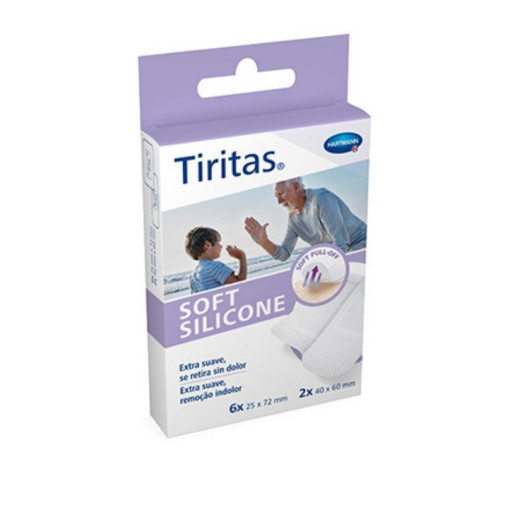 Tiritas Soft Silicone Apos Adhes 6+2 Ud