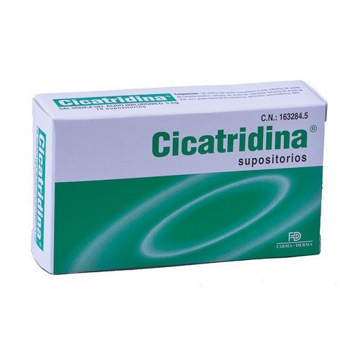 Cicatridina Regenerador Anal Rectal 10 Supositorios Laboratorios Rubio