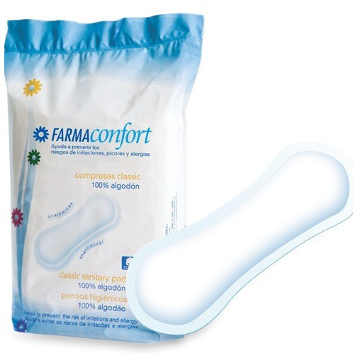 Compresas Clásicas Algodón 20 Unidades