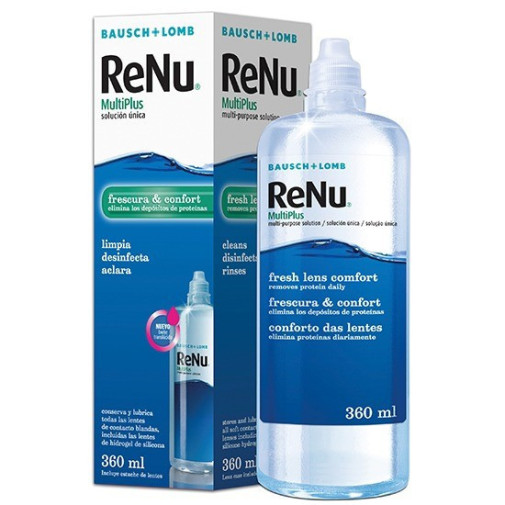 Sol Lentes Única B&L Renu Multiplus 360 Ml