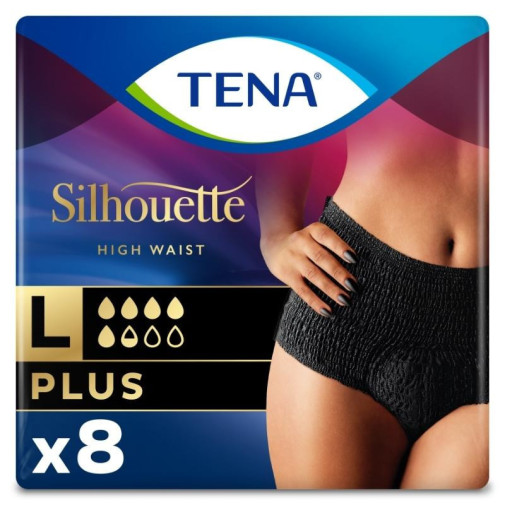 Silhouette Negro Cinta Alta Talla G 8 Unidades Tena