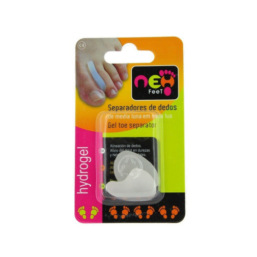 Neh Feet  Separador Dedo Media Luna Talla M 2 Unidades Hidrogel