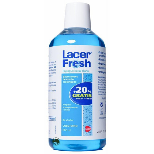 Lacerfresh Colutorio 500 Ml + 100 Ml Gratis Lacer