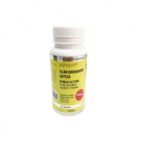 Slim Drenante Detox 60 Cápsulas Aspolvit
