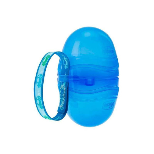 Chicco Portachupetes Doble +0M Azul
