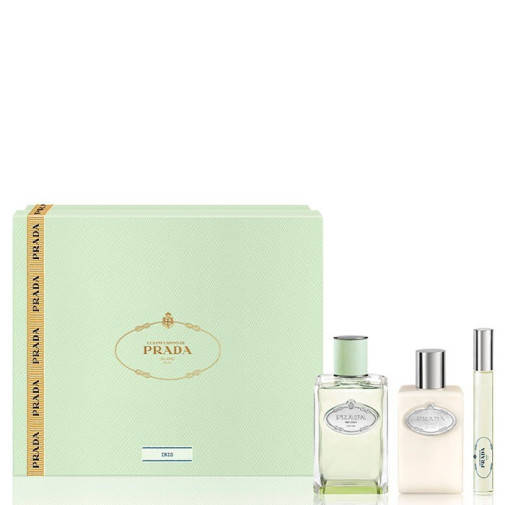 Set For Her Les Infusions De Prada Iris Eau De Parfum Vaporizador 100 Ml + Edp Mini Roll On10 Ml + Loción Corporal 100 Ml