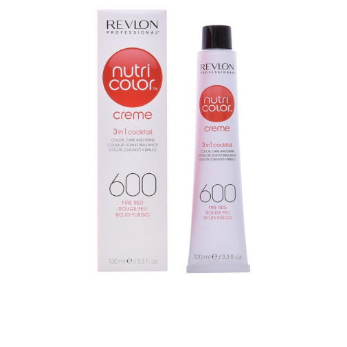 Nutri Color Crema 3 En 1 Color Cuidado Y Brillo N.600 Rojo Fuego 100 Ml Revlon