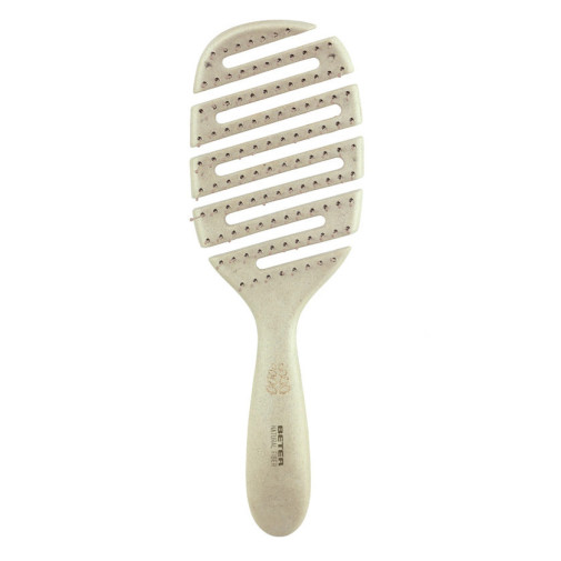 Cepillo De Esqueleto Natural Fiber Con Puas Nylon Color Beige Beter