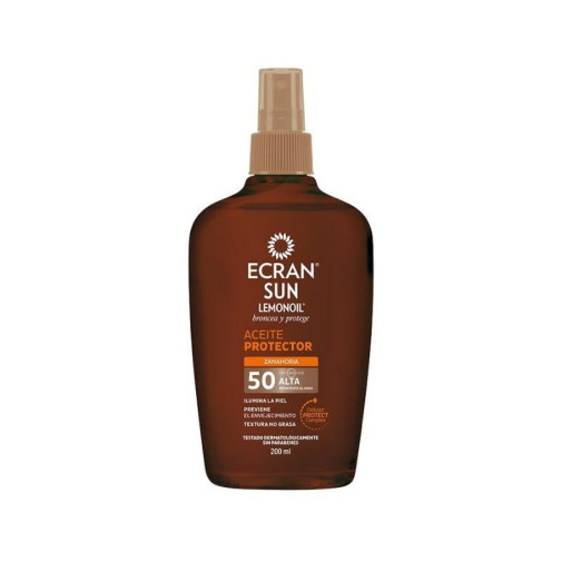 Sun Lemonoil Oil Aceite Bronceador Spf50 Vaporizador 200 Ml Ecran