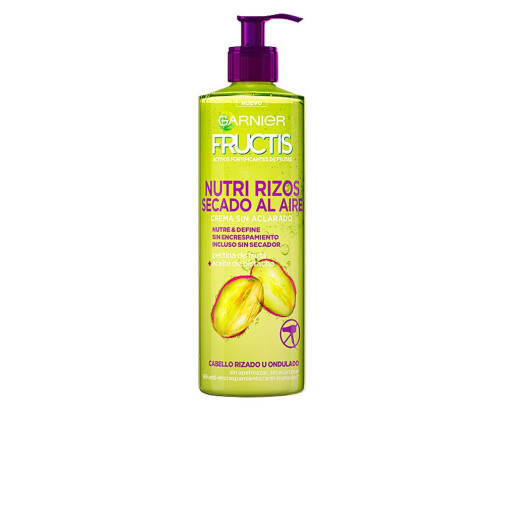 Fructis Nutri Rizos Secado Al Aire Crema Capilar Sin Aclarado 400 Ml Garnier