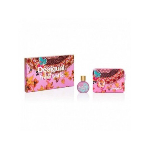 Desigual Fresh World Edt Perfume De Mujer Vaporizador 100 Ml + Neceser