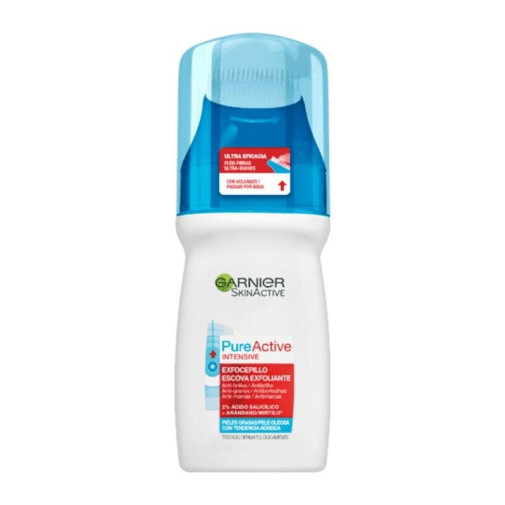 Skinactive Pure Intensive Exfocepillo Gel Facial Con Cepillo Exfoliante 150 Ml Garnier