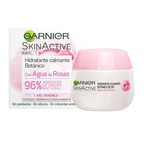 Skinactive Agua De Rosas Crema Hidratante Apaziguante 50 Ml Garnier