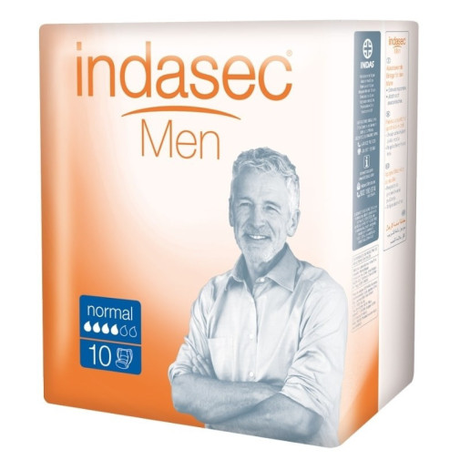 Pañales Absorbentes Masculinos Normal 10 Unidades Indasec